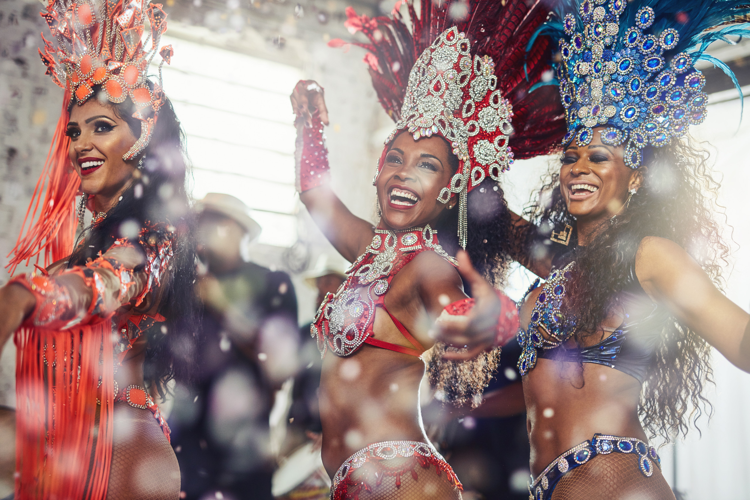 Celebrations during Rio Carnival in Brazil