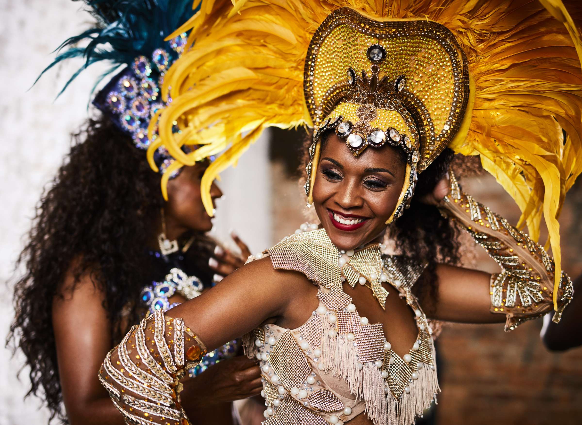 Woman Dancing Samba At Rio Carnival